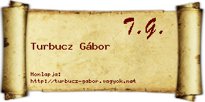 Turbucz Gábor névjegykártya